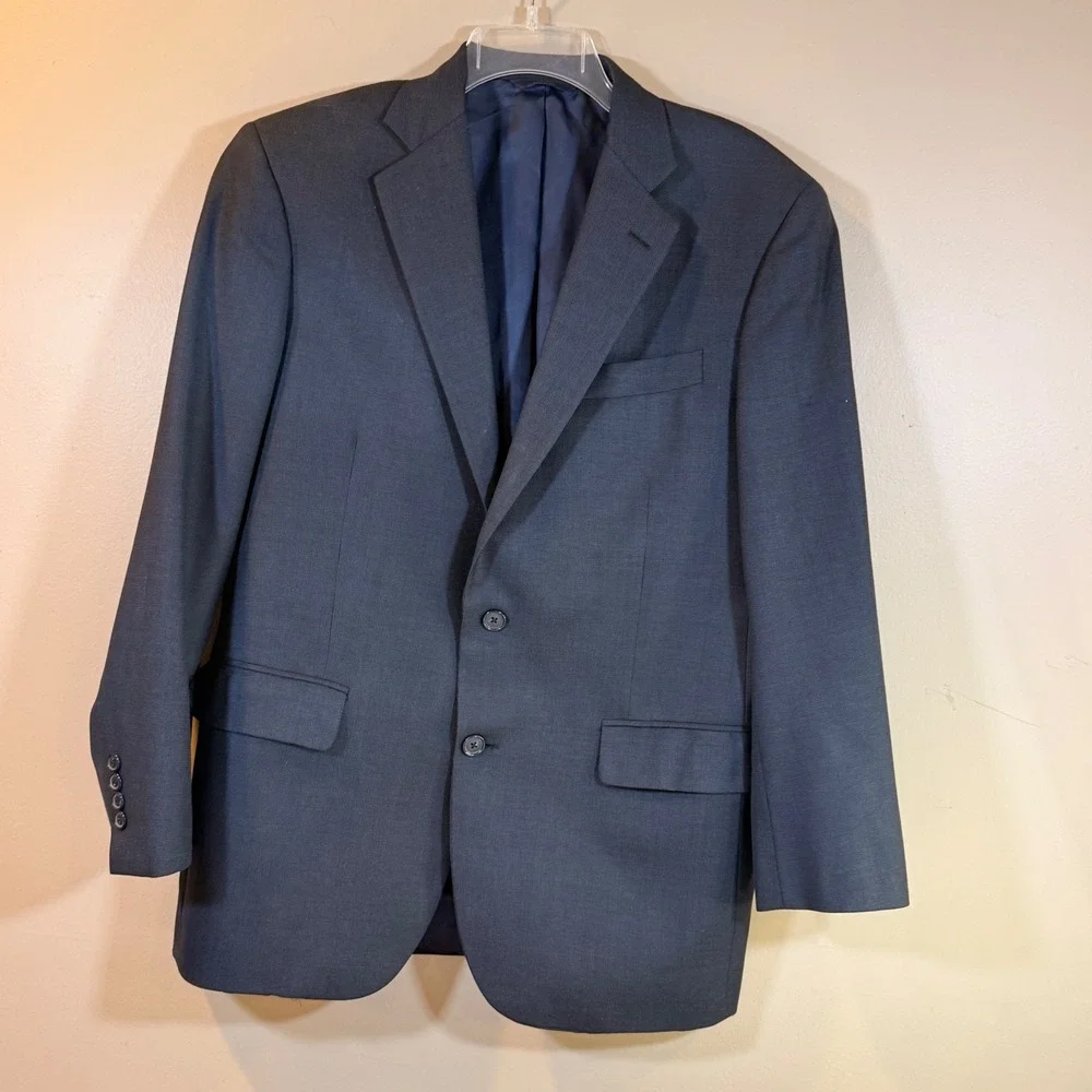 Brooks Brothers Blazer Men 41R‎ Navy 1818 Madison Saxxon Wool USA